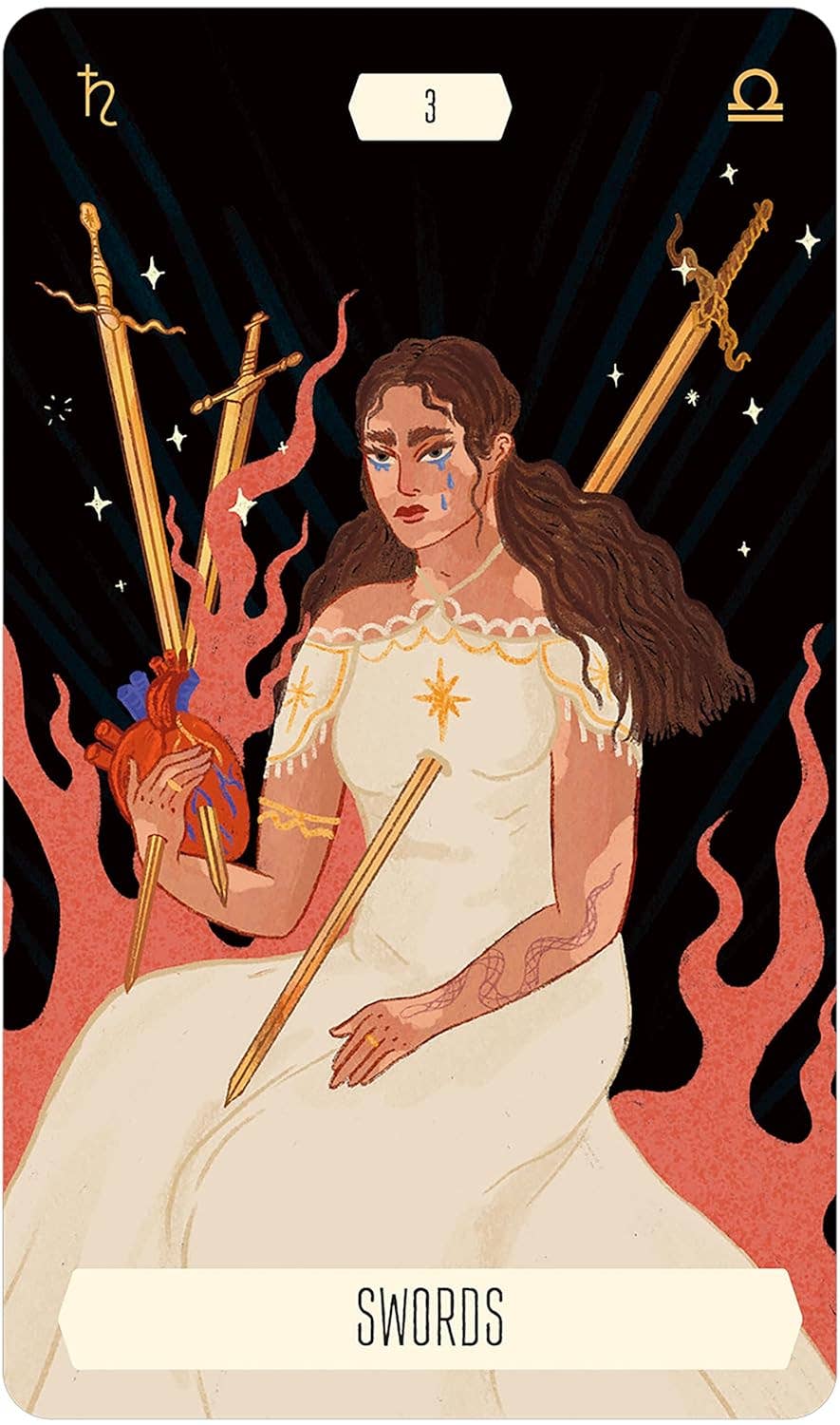 Baraja y folleto de cartas del Tarot del Zodiac en Tin Us Games Systems