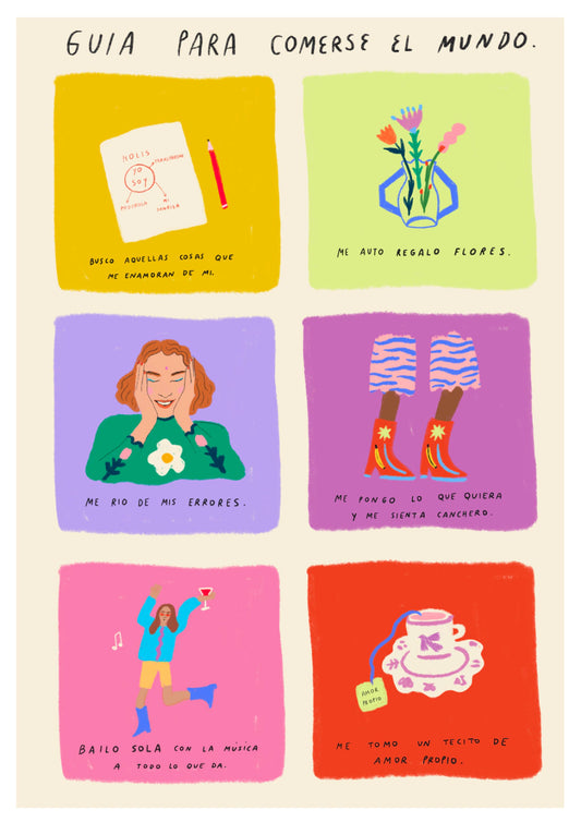 ilustración guia para comerse el mundo