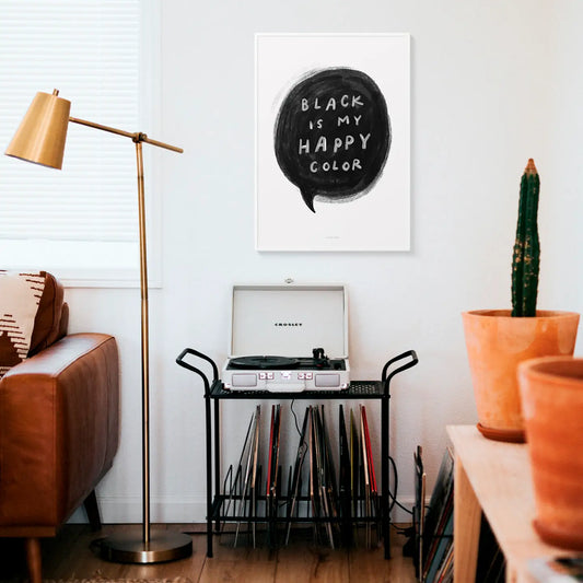 ilustracion black is my happy color