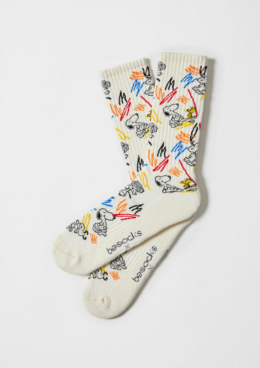 BESOCKS - BeSnoopy Paint - 100% Organic Cotton Socks