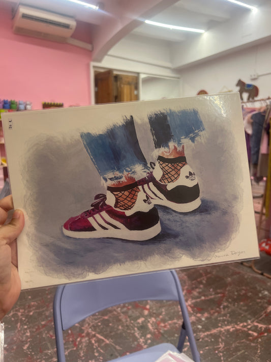 ilustracion pies adidas