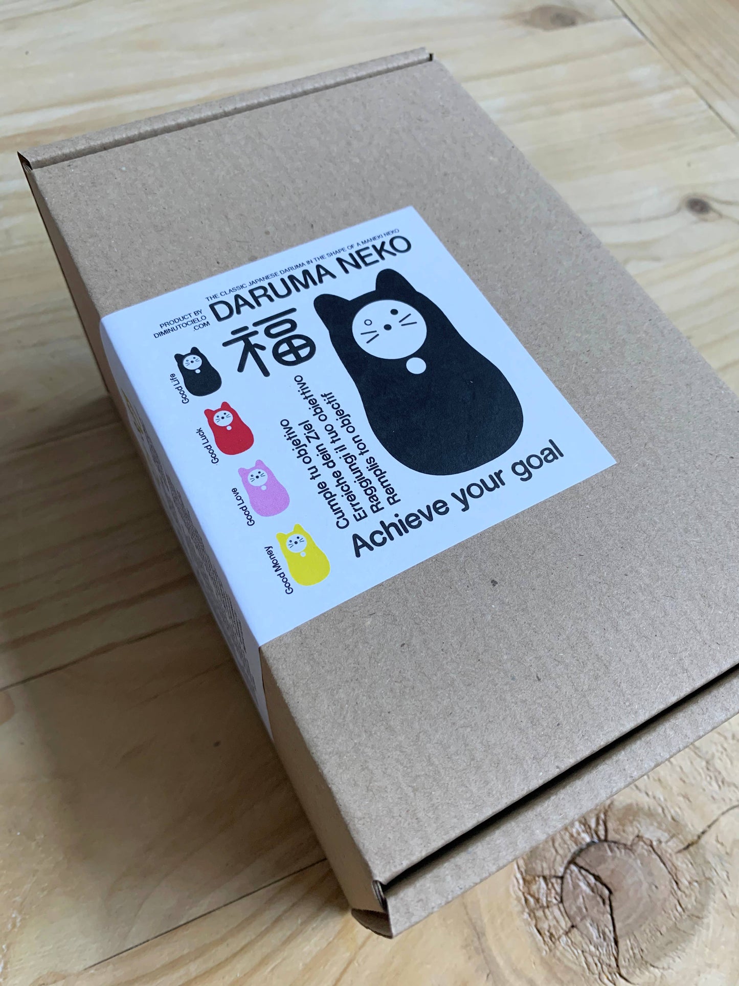 Daruma-Neko (NEGRO): BUENA VIDA.