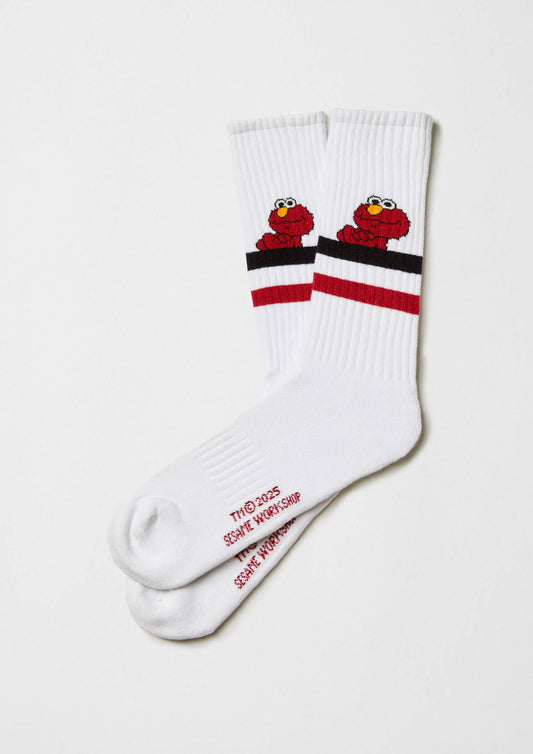 BESOCKS - BeSesameStreet Elmo Street - 100% Organic Cotton Socks