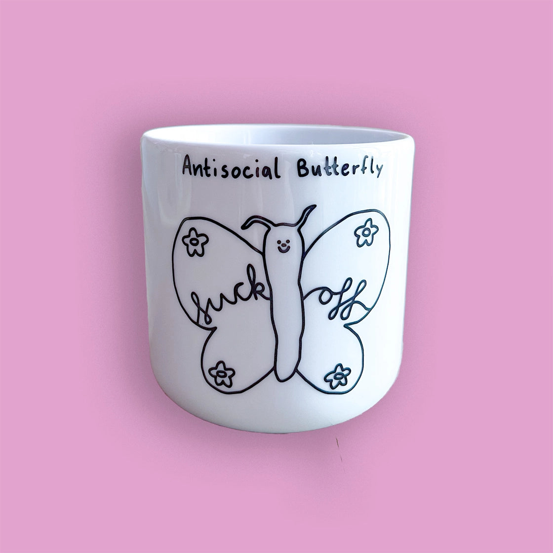 Taza Antisocial Butterfly