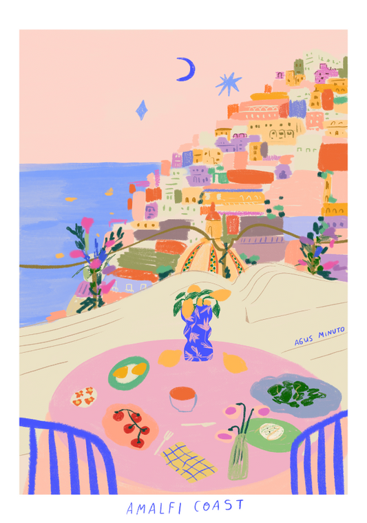 amalfi coast illustration