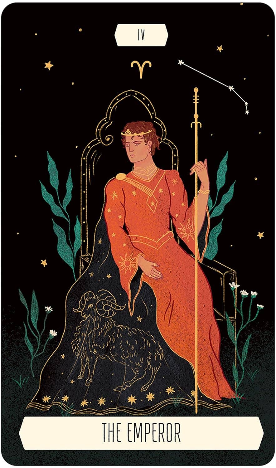 Baraja y folleto de cartas del Tarot del Zodiac en Tin Us Games Systems