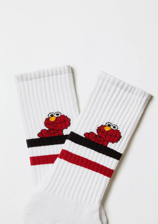 BESOCKS - BeSesameStreet Elmo Street - 100% Organic Cotton Socks