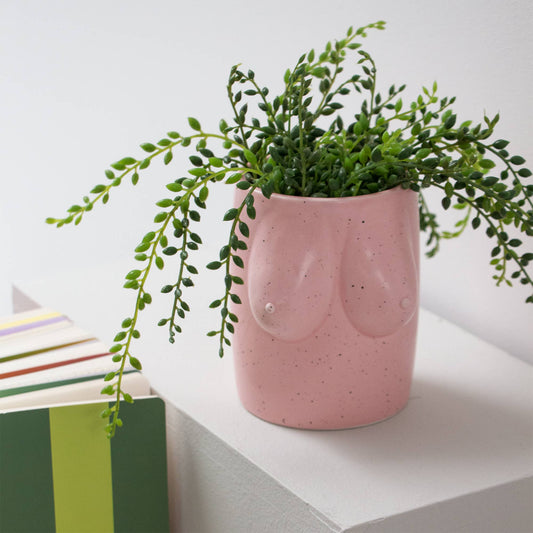 jarron de tetas rosa