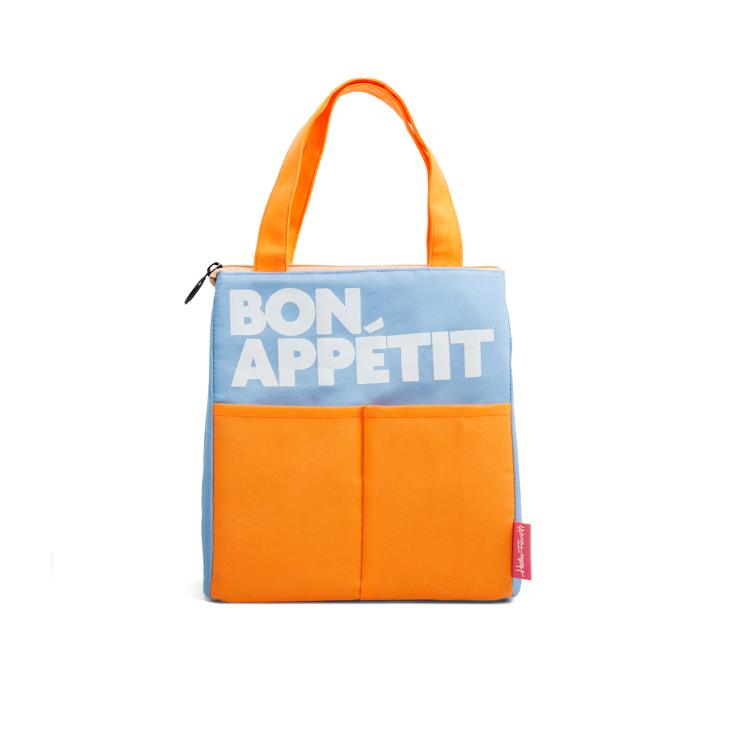 bolsa térmica para almuerzo azul / naranja