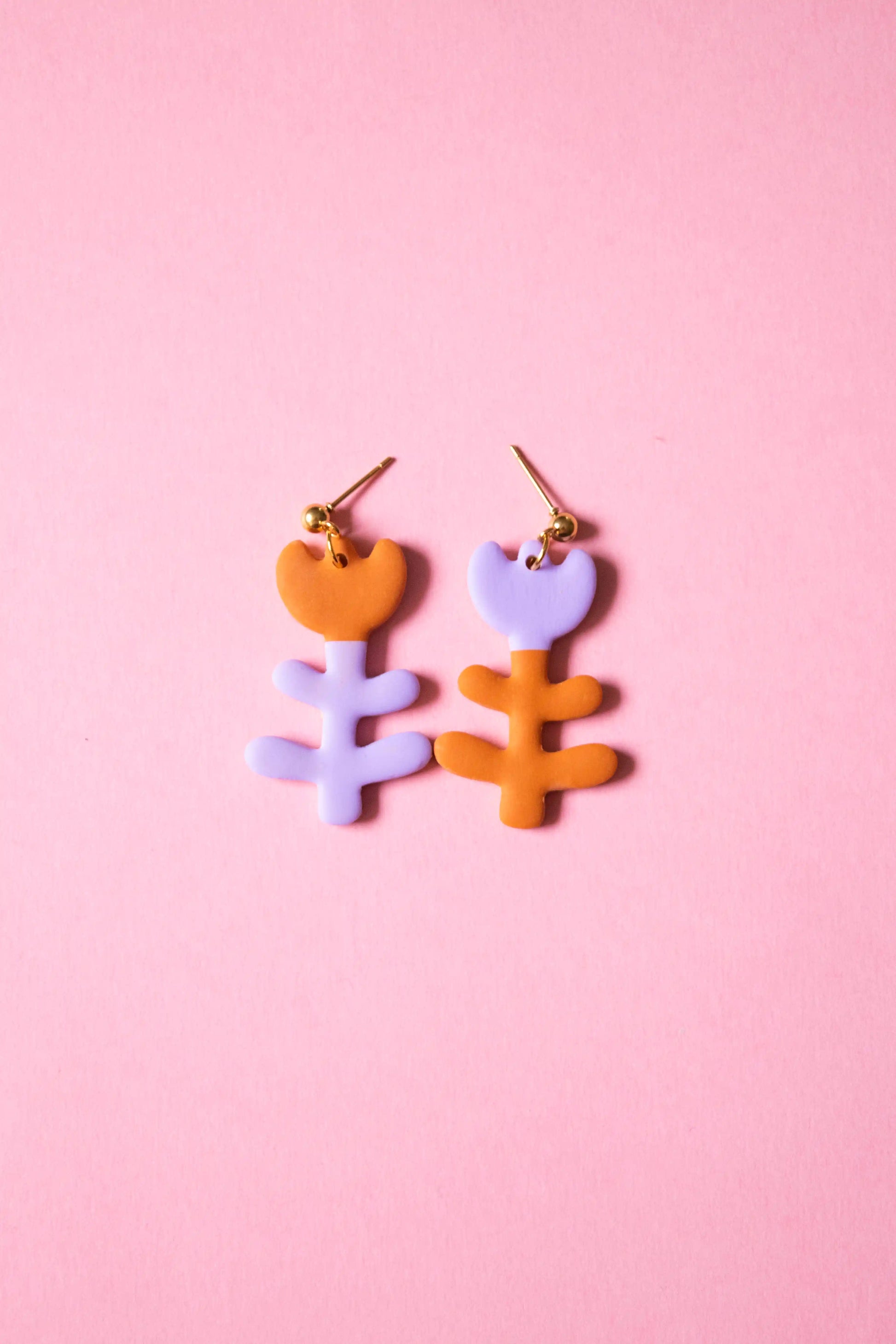 Pendientes amapola mini marron – JULIAHACECOSAS | Tienda de diseño Barcelona