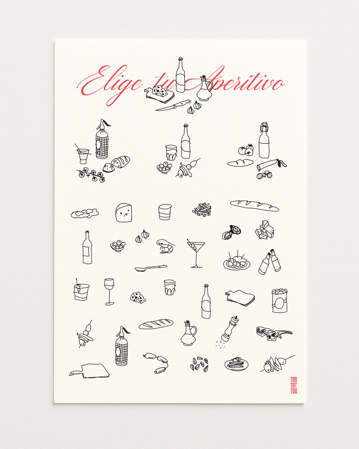 ilustracion elige tu aperitivo