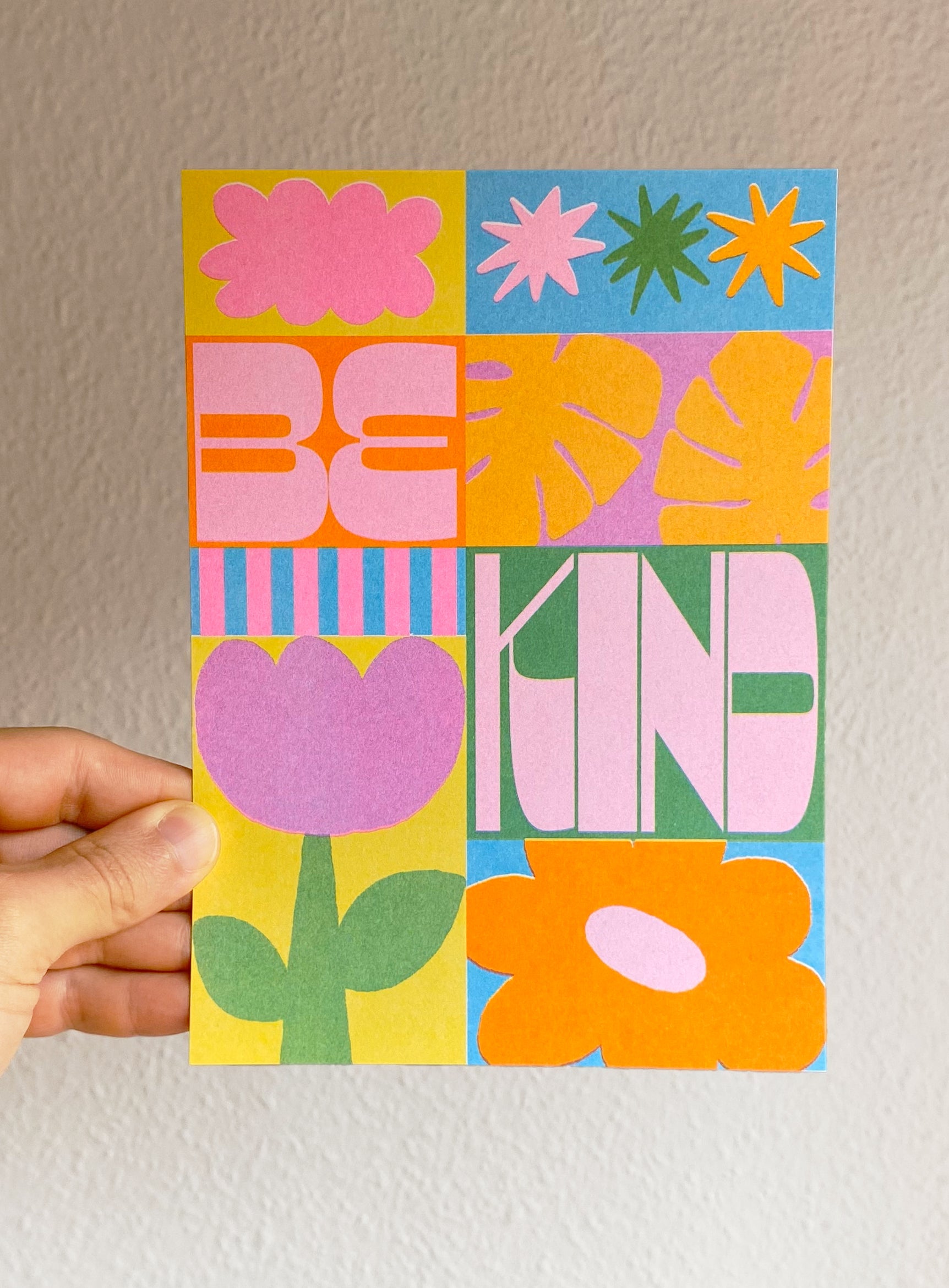 Riso Be Kind – Ilustración original de Laura Ortiz | Leopardo Leopardi Barcelona