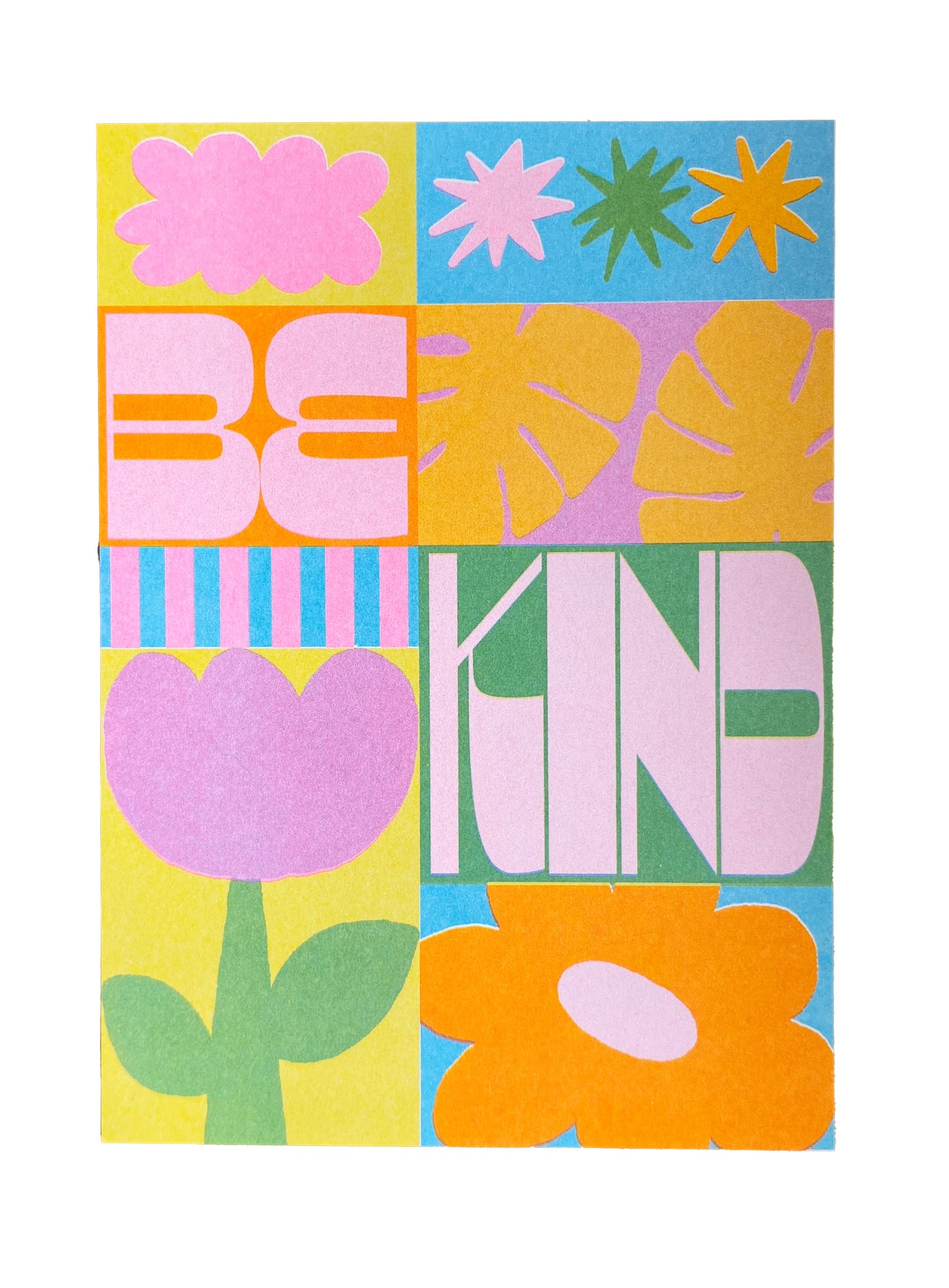 Riso Be Kind – Ilustración original de Laura Ortiz | Leopardo Leopardi Barcelona