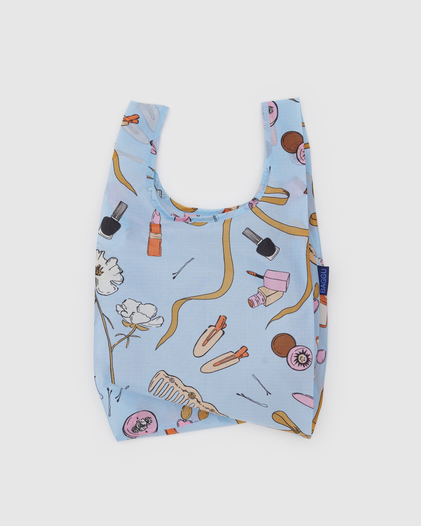 bolsa plegable azul baggu
