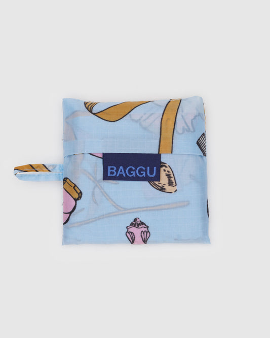 bolsa plegable azul baggu