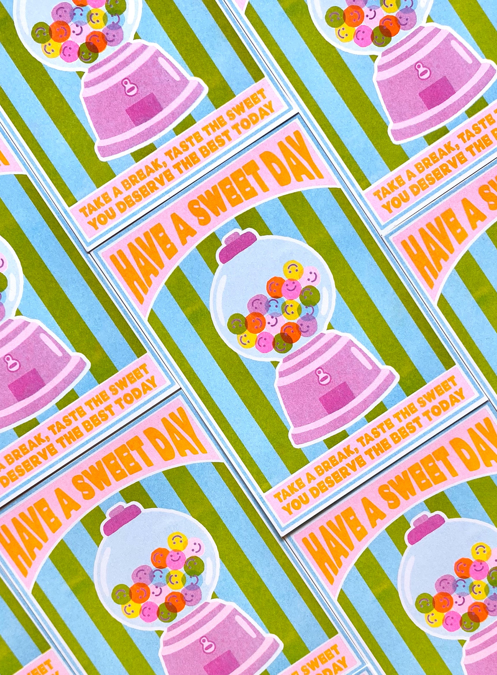 Riso Candy Machine – Ilustración original de Laura Ortiz | Leopardo Leopardi Barcelona