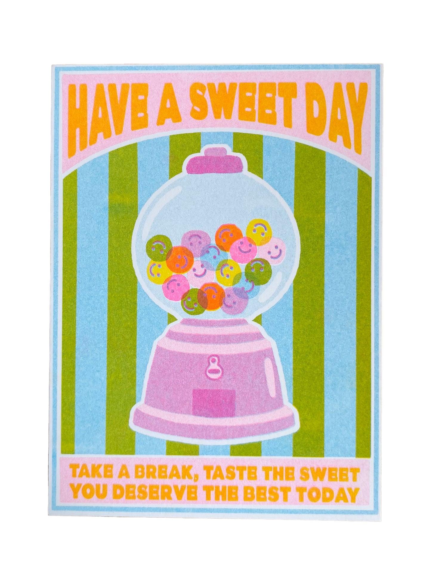 Riso Candy Machine – Ilustración original de Laura Ortiz | Leopardo Leopardi Barcelona