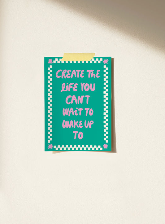 Create a life – Ilustración original de Laura Ortiz | Leopardo Leopardi Barcelona
