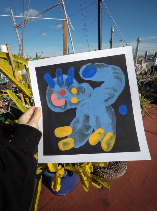 Impressió d'art Una noia al Park Güell