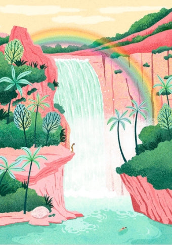 ilustracion magic waterfalls