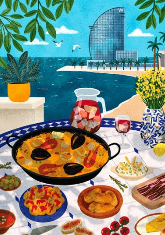 ilustracion Barcelona lunch