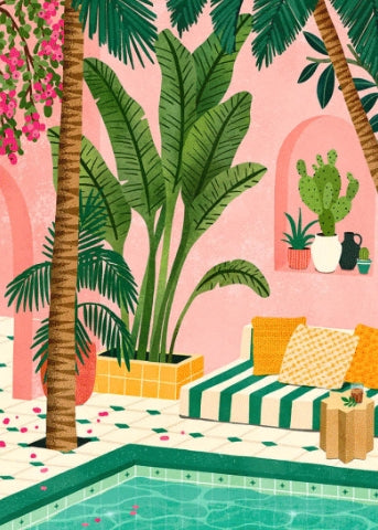 ilustracion moroccan oasis