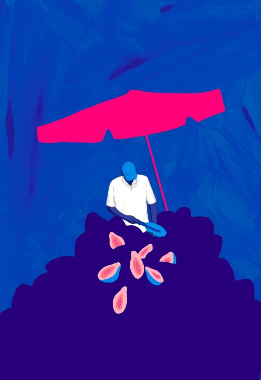 ilustracion el vendedor de papayas