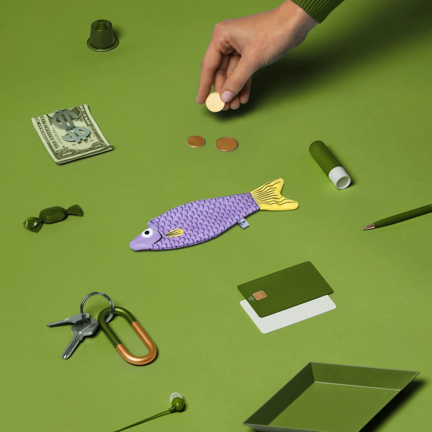 llavero cardenal lila