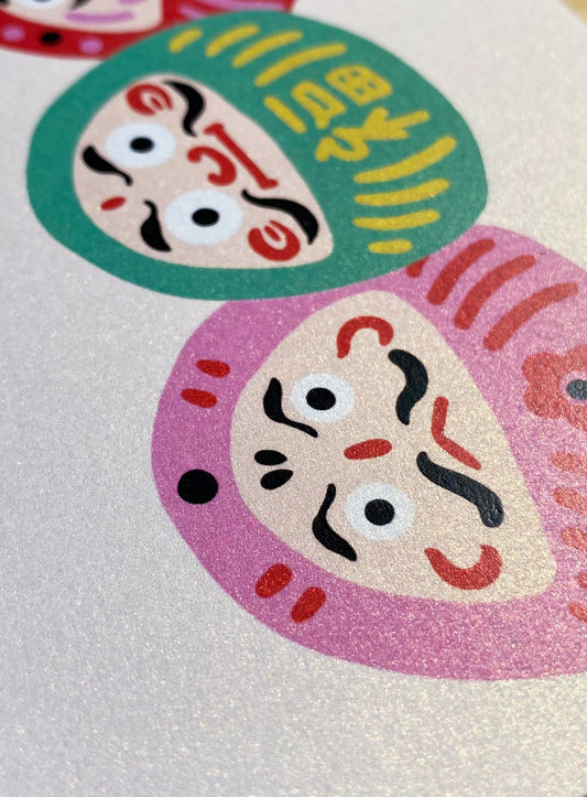 Daruma – Ilustración original de Laura Ortiz | Leopardo Leopardi Barcelona