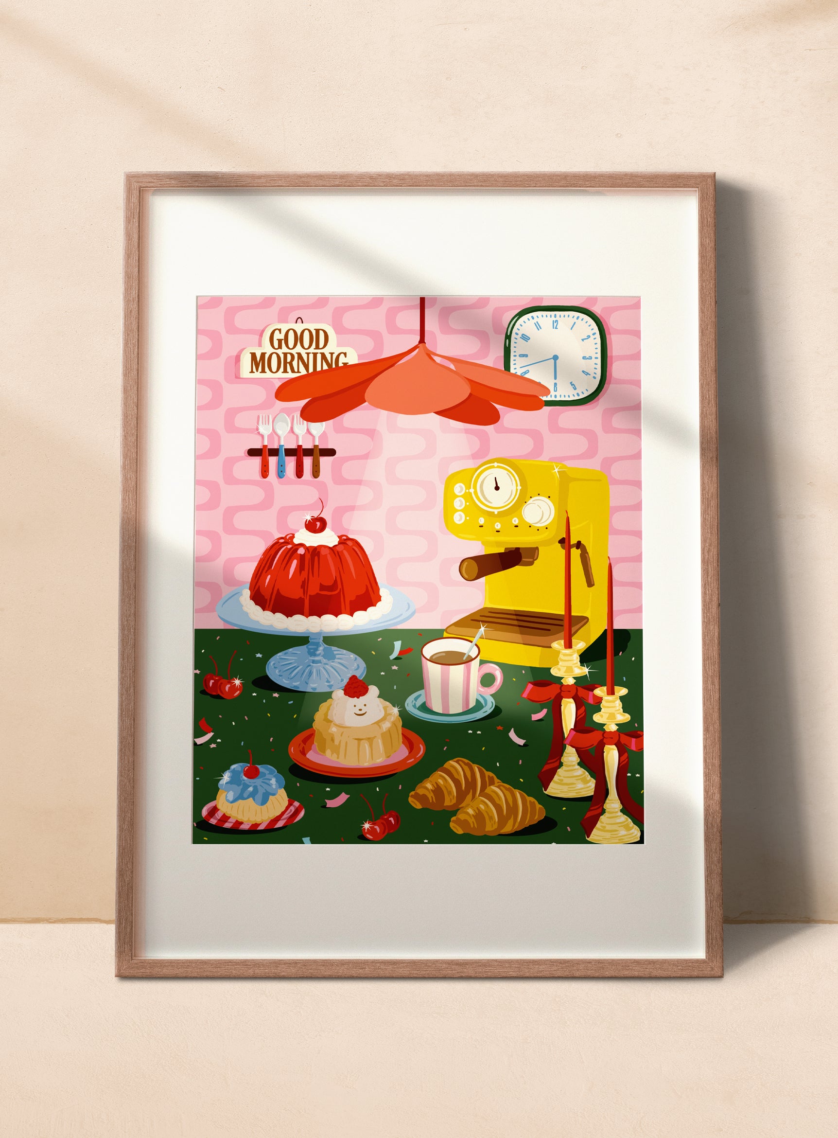 Breakfast – Ilustración original de Laura Ortiz | Leopardo Leopardi Barcelona
