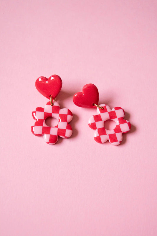 Pendientes Flor Candy rosa – JULIAHACECOSAS | Tienda de diseño Barcelona