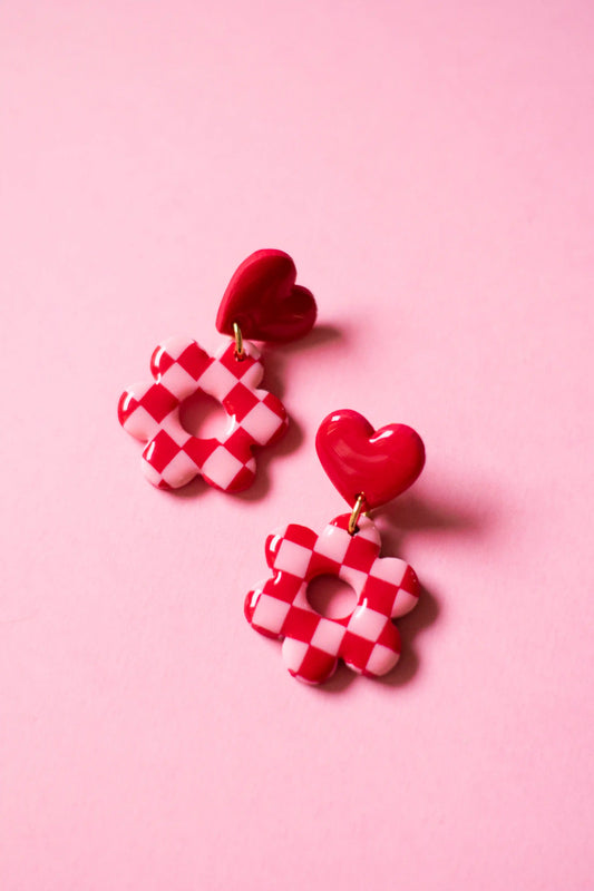 Pendientes Flor Candy rosa – JULIAHACECOSAS | Tienda de diseño Barcelona