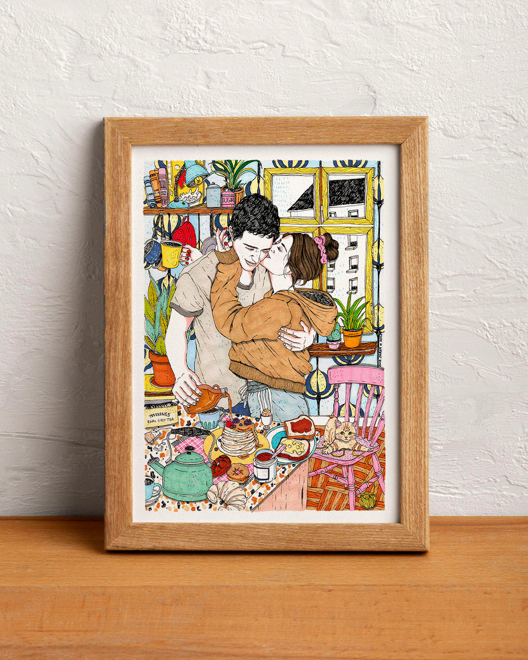 ilustración desayuno con amor