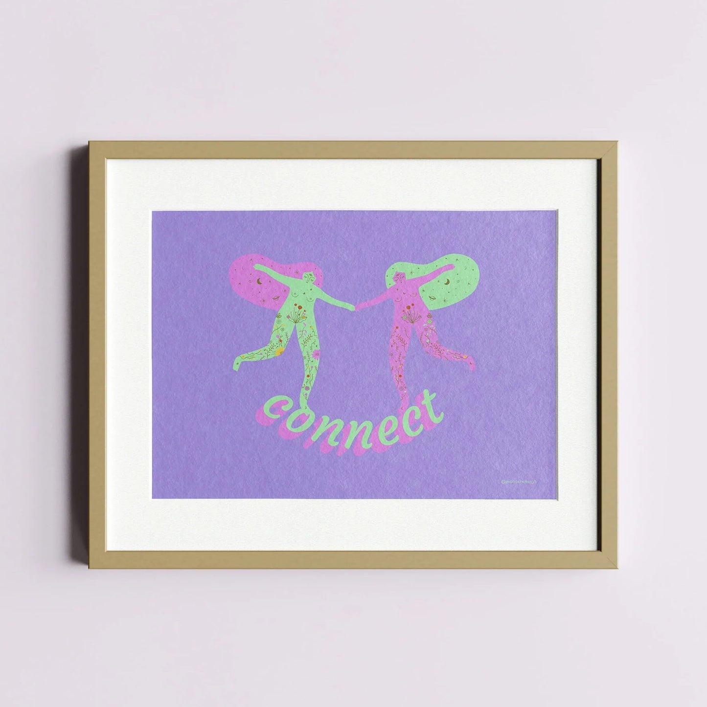 Girls Connection Art Print