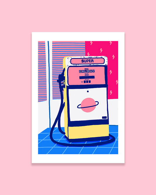 Impressió d'art Una noia al Park Güell