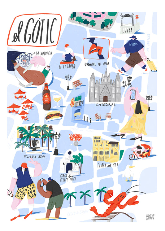 ilustración mapa gotic