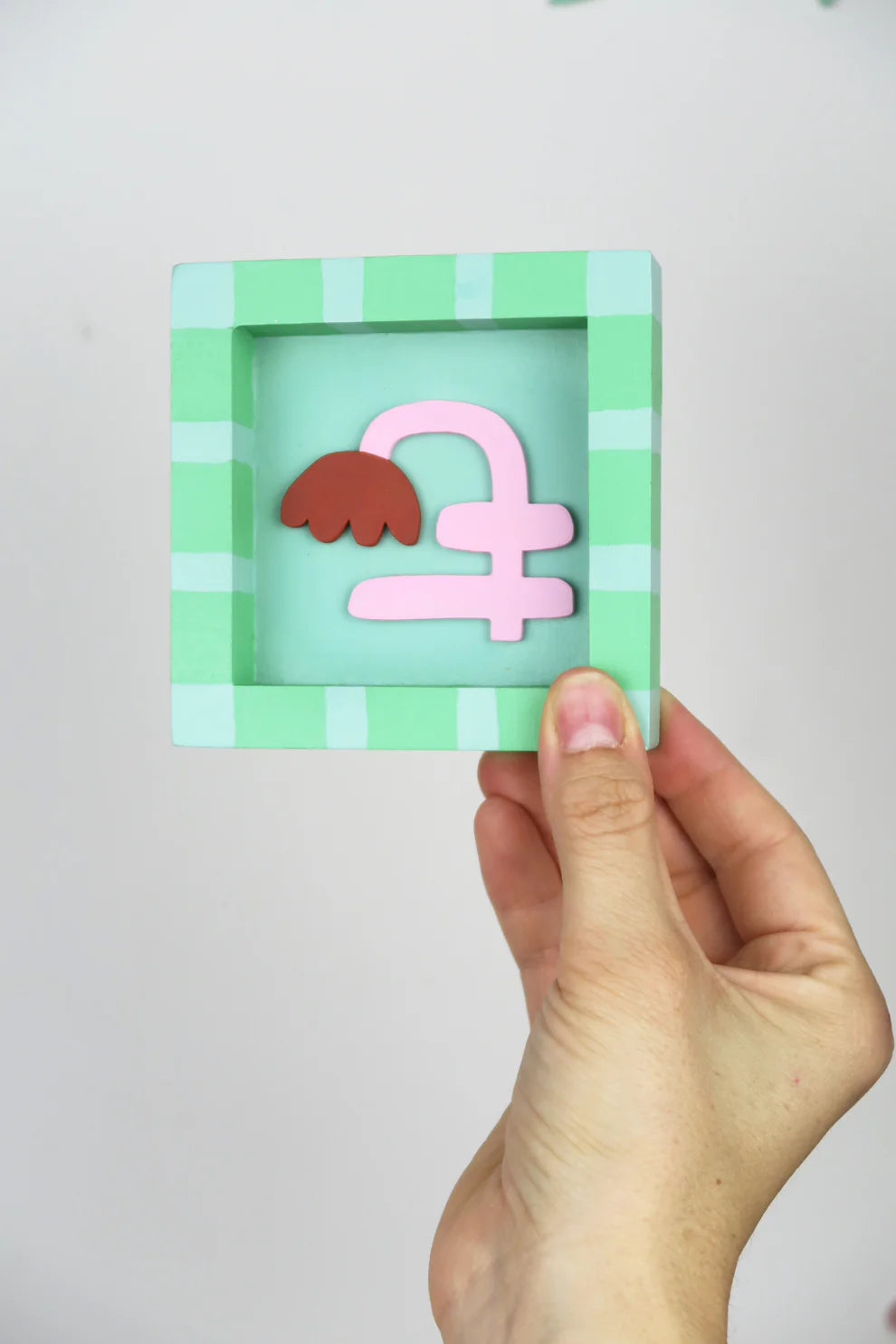 mini cuadro floral feeling good