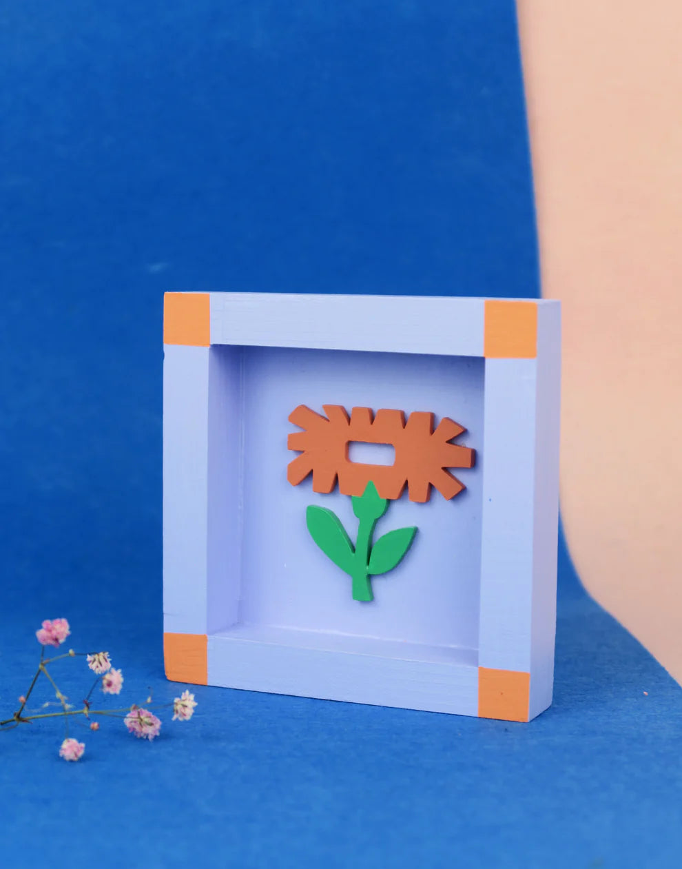 mini cuadro floral mood indigo