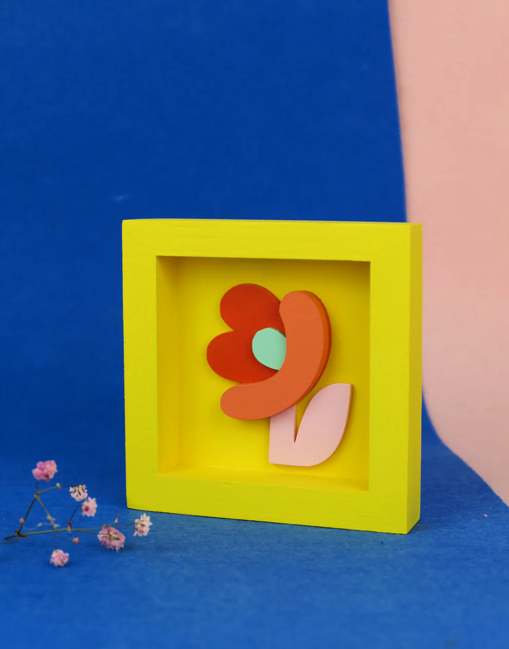 mini cuadro floral wild is the wind