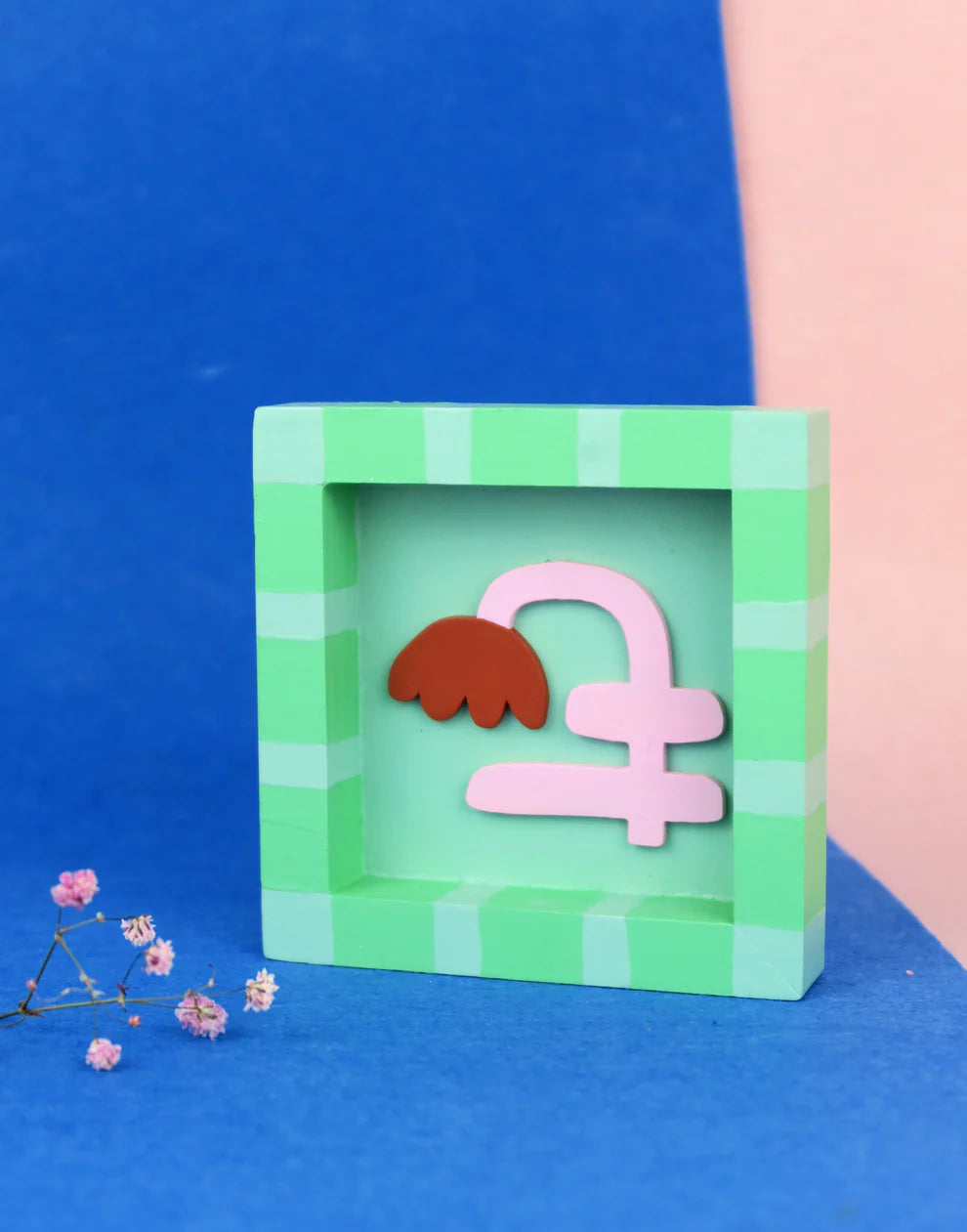 mini cuadro floral feeling good