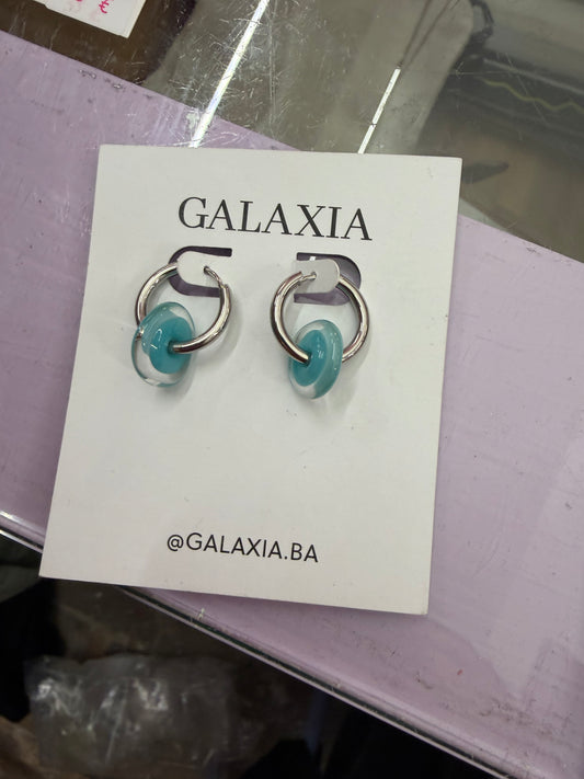 Pendiente circulo azul