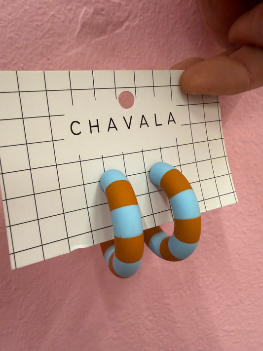 Aros verdes y marrones rayas