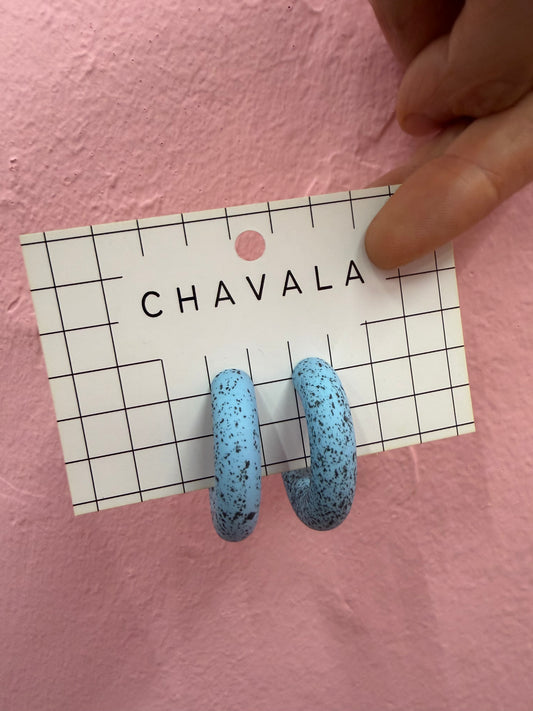 Aros gaspeados azules