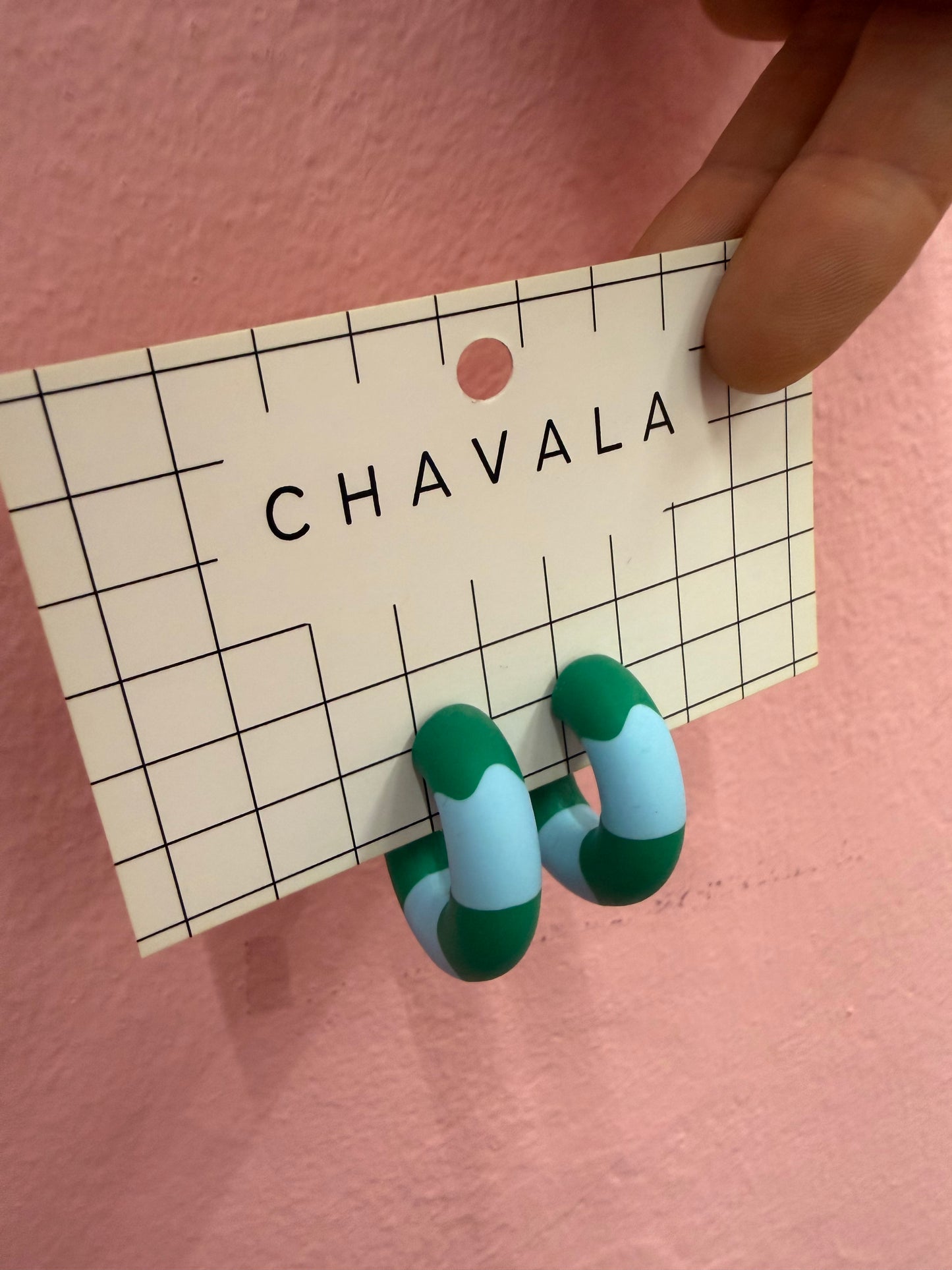 Aros verdes y azules