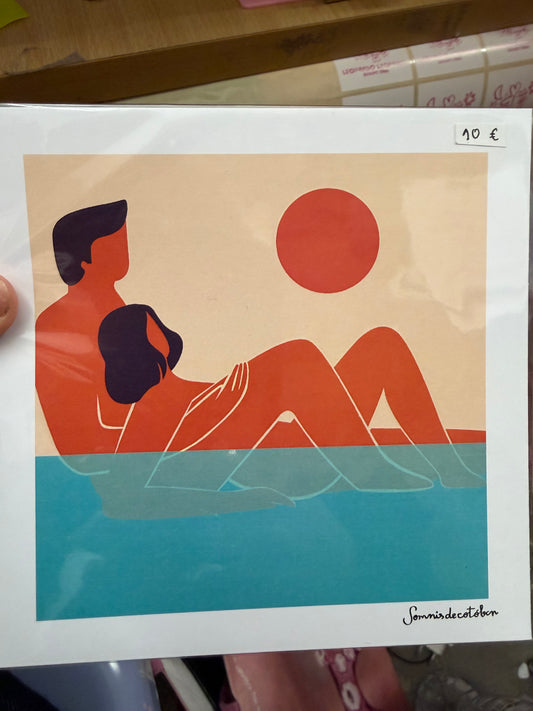 ilustracion personas en el agua