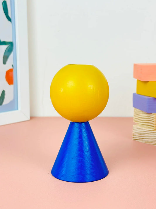 candelabro mini cobalto