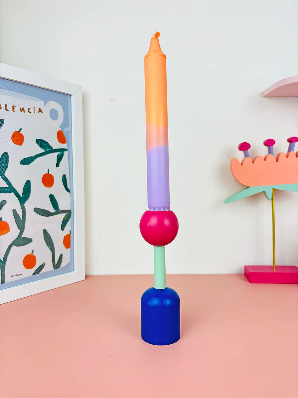 candelabro midi fucsia