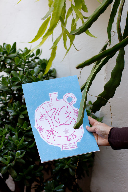 ilustración cisne coquette