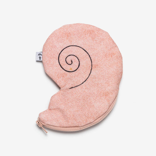 Monedero gran concha rosa