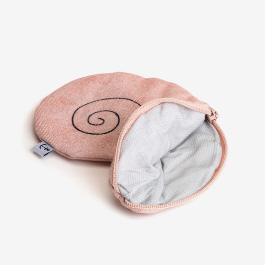 Monedero gran concha rosa